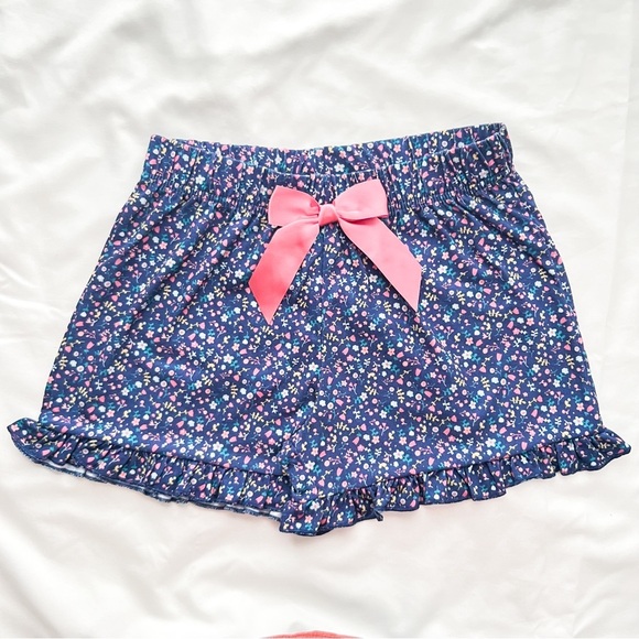 Sleep On It Girls Unicorn Floral 2-Piece Pajama Shorts Sleep Set, L (14/16) - Picture 2 of 10